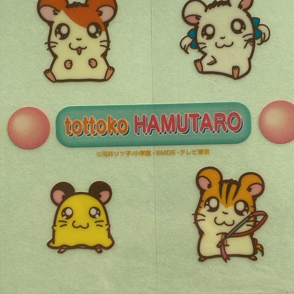 Vintage Hamtaro stickers set - Picture 4 of 5